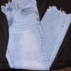 Light Blue Distressed Women's Jeans